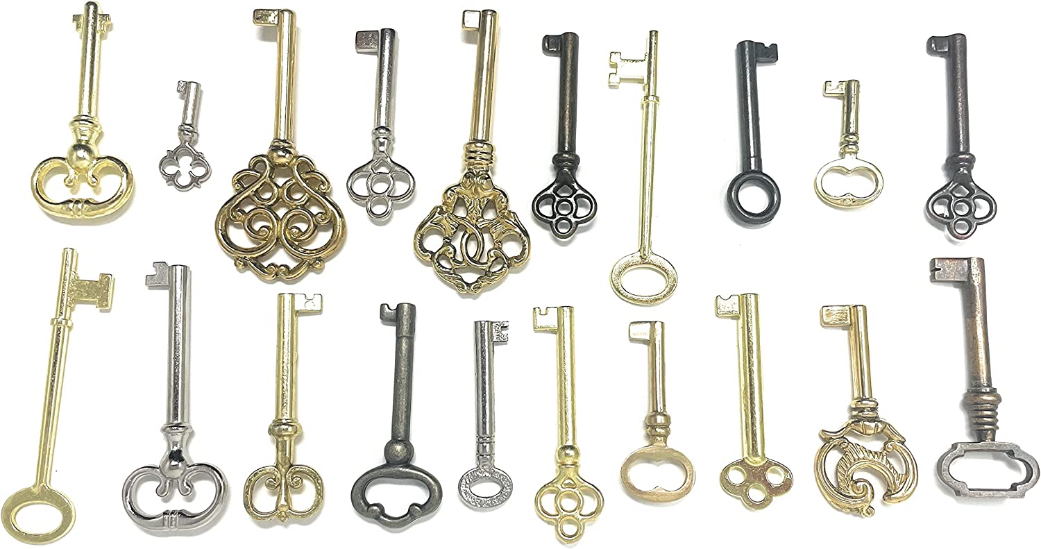 Skeleton Key Set Reproduction for Antique Furniture - Set of 20 Keys –  Metal Magery